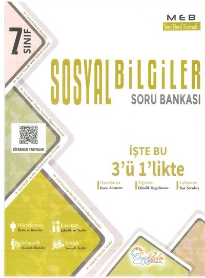SOSYAL BİLGİLER SORU BANKASI İŞTE 3'Ü 1'LİKTE Panda Fotokopi & Baskı Merkezi