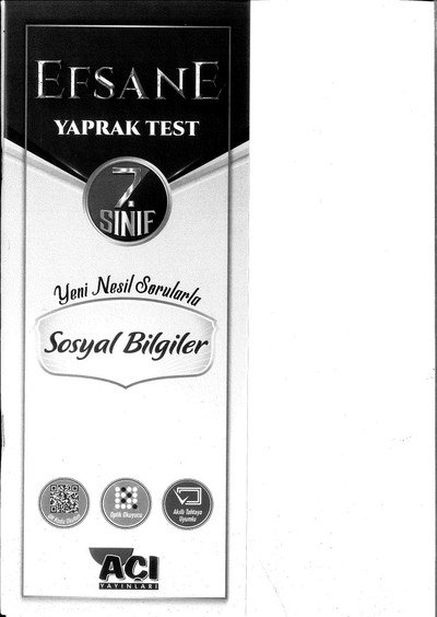 EFSANE SOSYAL BİLGİLER YAPRAK TEST Panda Fotokopi & Baskı Merkezi