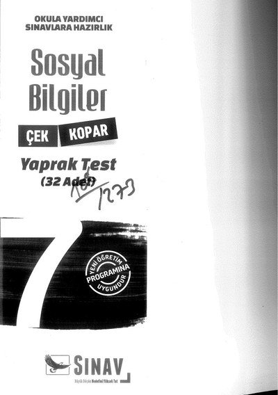 SOSYAL BİLGİLER YAPRAK TEST 32 ADET Panda Fotokopi & Baskı Merkezi