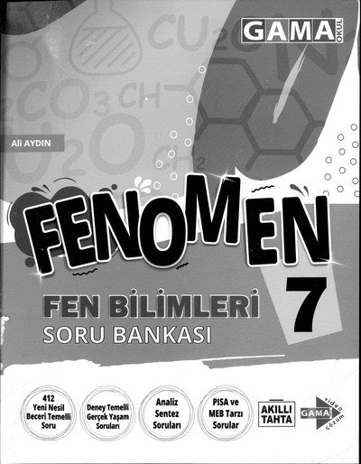 FENOMEN FEN BİLİMLERİ SORU BANKASI Panda Fotokopi & Baskı Merkezi