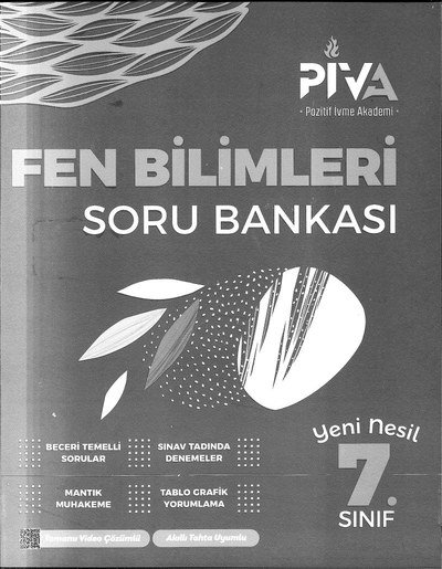 FEN BİLİMLERİ SORU BANKASI Panda Fotokopi & Baskı Merkezi