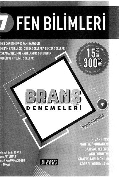 FEN BİLİMLERİ BRANŞ DENEMELERİ