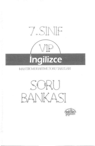 VIP İNGİLİZCE SORU BANKASI Panda Fotokopi & Baskı Merkezi