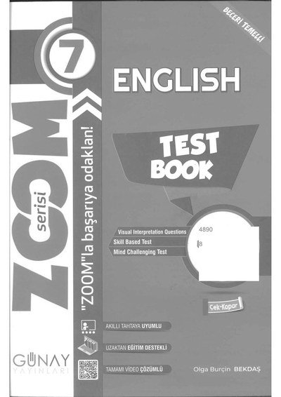 ENGLISH TEST BOOK ZOOM SERİSİ Panda Fotokopi & Baskı Merkezi