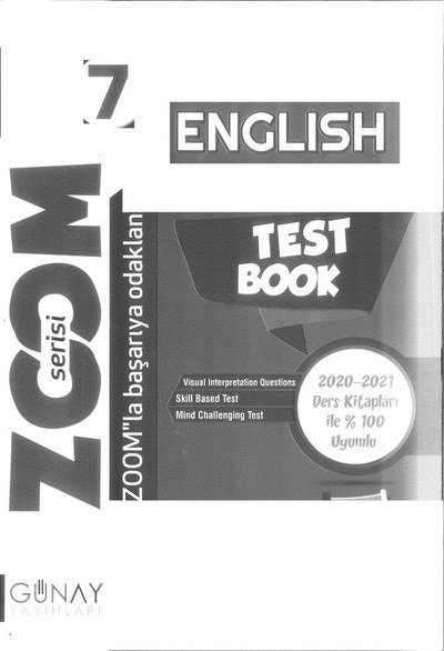 ENGLISH TEST BOOK ZOOM SERİSİ Panda Fotokopi & Baskı Merkezi