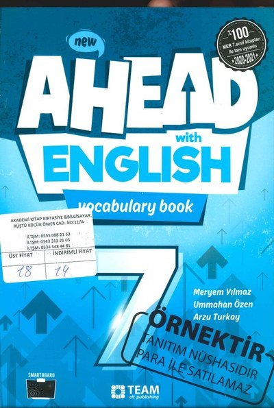 AHEAD WITH ENGLISH VOCABULARY BOOK Panda Fotokopi & Baskı Merkezi