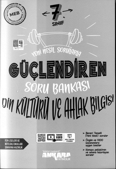 GÜÇLENDİREN SORU BANKASI DİN KÜLTÜRÜ VE AHLAK BİLGİSİ Panda Fotokopi & Baskı Merkezi