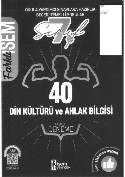 DİN KÜLTÜRÜ VE AHLAK BİLGİSİ FASİKÜL DENEME