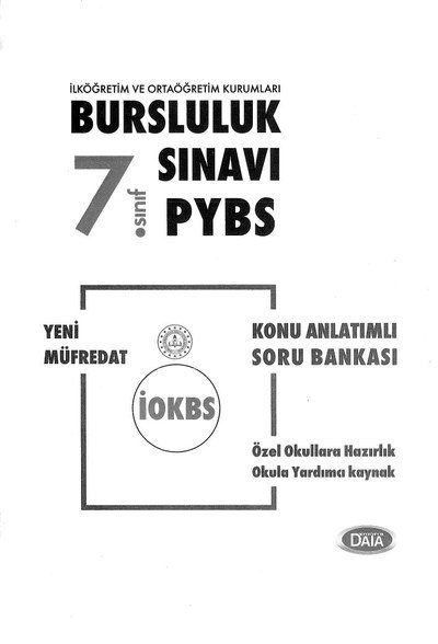 BURSLULUK SINAVI PYBS KONU ANLATIMLI SORU BANKASI Panda Fotokopi & Baskı Merkezi