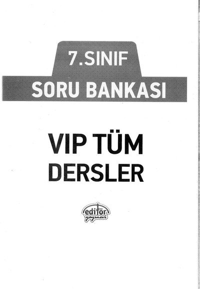 SORU BANKASI VIP TÜM DERSLER Panda Fotokopi & Baskı Merkezi