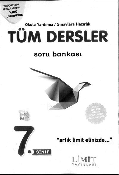 TÜM DERSLER SORU BANKASI