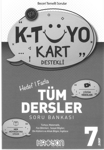 K-TÜYO KART DESTEKLİ TÜM DERSLER SORU BANKASI Panda Fotokopi & Baskı Merkezi