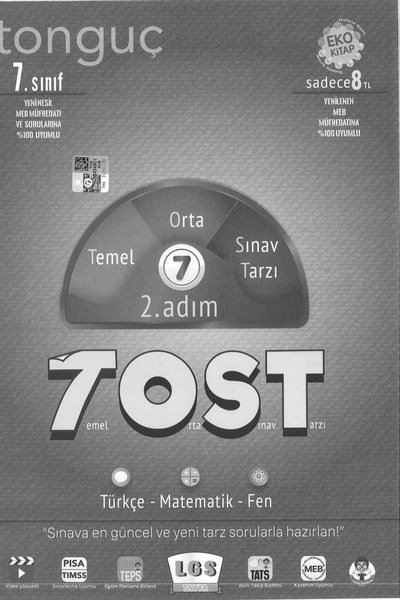 TEMEL ORTA SINAV TARZI 2. ADIM TOST Panda Fotokopi & Baskı Merkezi