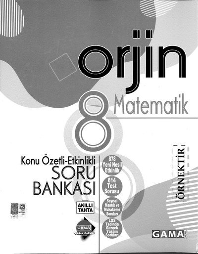 ORJİN MATEMATİK SORU BANKASI Panda Fotokopi & Baskı Merkezi