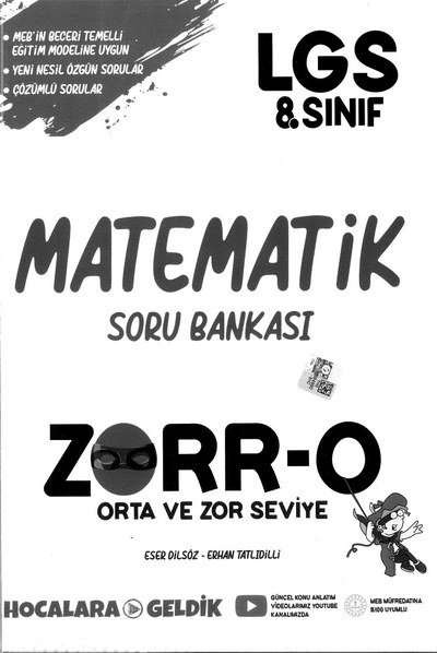 MATEMATİK SORU BANKASI ZORR-O Panda Fotokopi & Baskı Merkezi