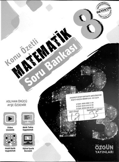 KONU ÖZETLİ MATEMATİK SORU BANKASI