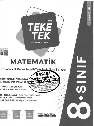 TEKE TEK PRUVA MATEMAİK Panda Fotokopi & Baskı Merkezi