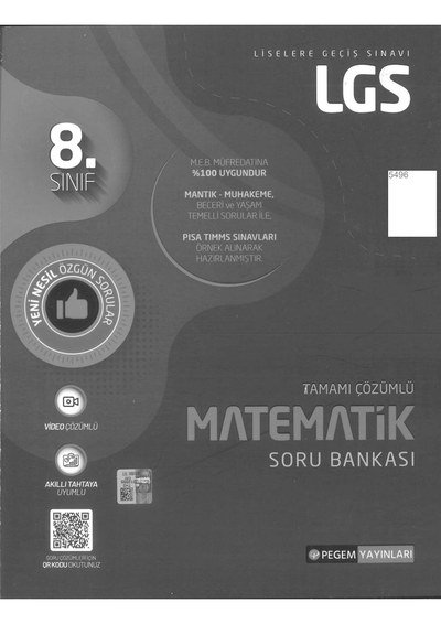 MATEMATİK SORU BANKASI TAMAMI ÇÖZÜMLÜ Panda Fotokopi & Baskı Merkezi