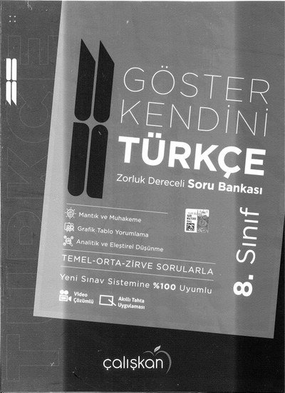 GÖSTER KENDİNİ TÜRKÇE SORU BANKASI