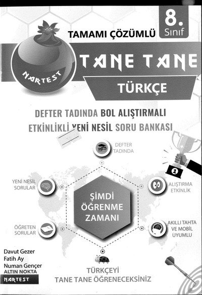 TÜRKÇE DEFTER TADINDA BOL ALIŞTIRMALI SORU BANKASI Panda Fotokopi & Baskı Merkezi