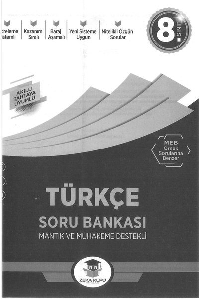 TÜRKÇE SORU BANKASI MANTIK VE MUHAKEME DESTEKLİ Panda Fotokopi & Baskı Merkezi