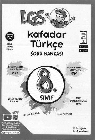 LGS KAFADAR TÜRKÇE SORU BANKASI Panda Fotokopi & Baskı Merkezi