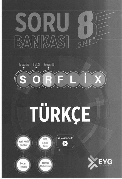 SORU BANKASI SORFLİX TÜRKÇE Panda Fotokopi & Baskı Merkezi