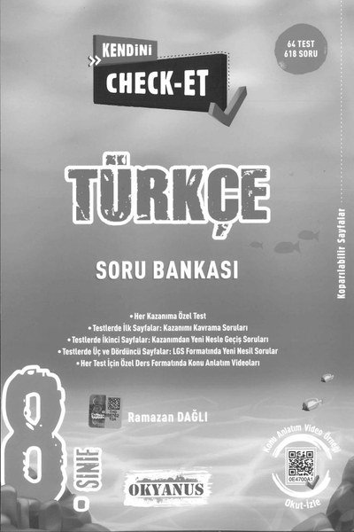 TÜRKÇE SORU BANKASI KENDİNİ CHECK-ET Panda Fotokopi & Baskı Merkezi
