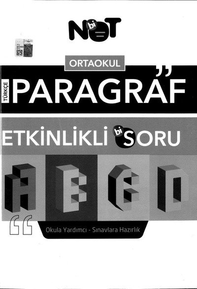 ORTAOKUL TÜRKÇE PARAGRAF ETKİNLİKLİ BİSORU