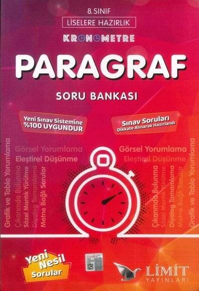 KRONOMETRE PARAGRAF SORU BANKASI YENİ NESİL SORULAR Panda Fotokopi & Baskı Merkezi