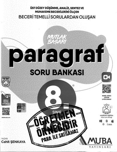 MUTLAK BAŞARI PARAGRAF SORU BANKASI