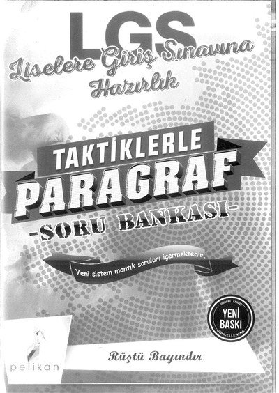 LGS LİSELERE GİRİŞ SINAVINA HAZIRLIK PARAGRAF SORU BANKASI Panda Fotokopi & Baskı Merkezi