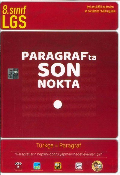 LGS PARAGRAF'TA SON NOKTA TÜRKÇE = PARAGRAF Panda Fotokopi & Baskı Merkezi