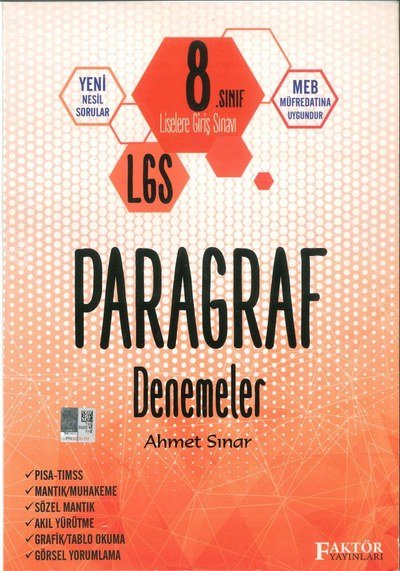 LGS PARAGRAF DENEMELER AHMET SINAR