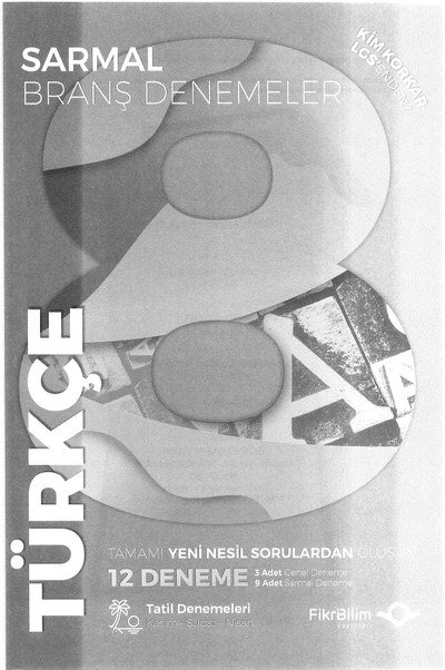 SARMAL BRANŞ DENEMELER TÜRKÇE 12 DENEME Panda Fotokopi & Baskı Merkezi