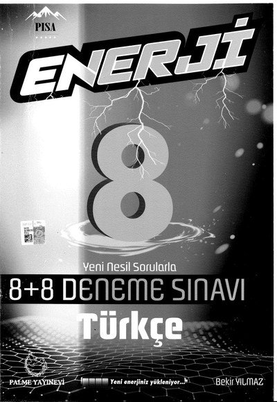 ENERJİ 8+8 DENEME SINAVI TÜRKÇE Panda Fotokopi & Baskı Merkezi