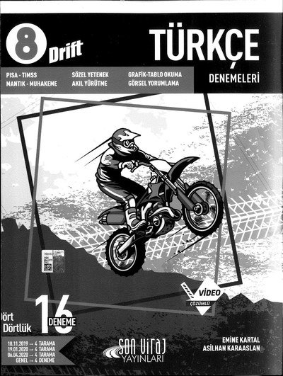 TÜRKÇE DENEMELERİ DRİFT 16 DENEME Panda Fotokopi & Baskı Merkezi