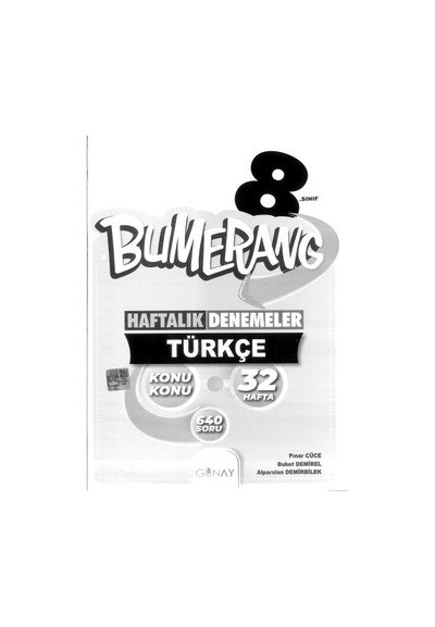 BUMARENG HAFTALIK DENEMELER TÜRKÇE 32 HAFTA Panda Fotokopi & Baskı Merkezi