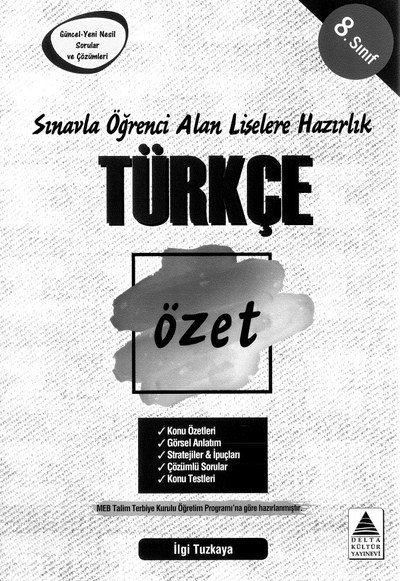 TÜRKÇE ÖZET GÜNCEL YENİ NESİL SORULAR VE ÇÖZÜMLERİ Panda Fotokopi & Baskı Merkezi