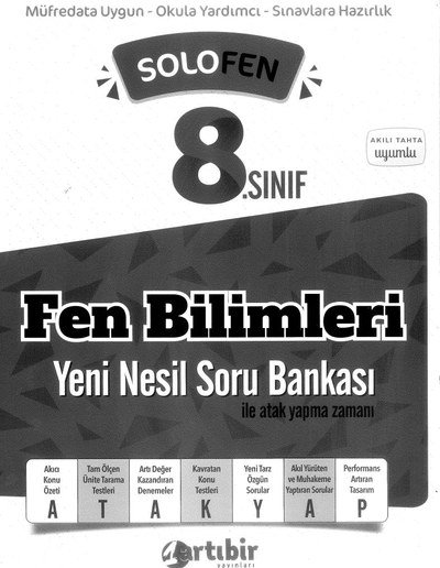FEN BİLİMLERİ YENİ NESİL SORU BANKASI Panda Fotokopi & Baskı Merkezi