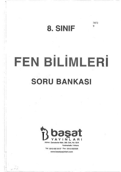 FEN BİLİMLERİ SORU BANKASI