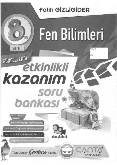 FEN BİLİMLERİ ETKİNLİKLİ KAZANIM SORU BANKASI Panda Fotokopi & Baskı Merkezi