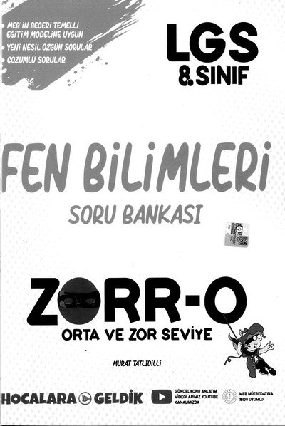 FEN BİLİMLERİ SORU BANKASI ZORR-O Panda Fotokopi & Baskı Merkezi