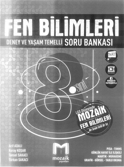 FEN BİLİMLERİ DENEY VE YAŞAM TEMELLİ SORU BANKASI Panda Fotokopi & Baskı Merkezi