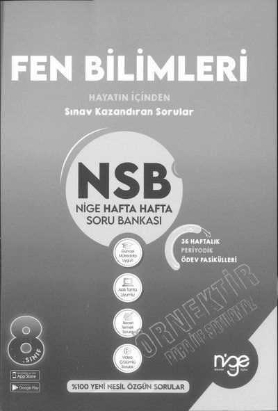 FEN BİLİMLERİ NSB HAFTA HAFTA SORU BANKASI Panda Fotokopi & Baskı Merkezi