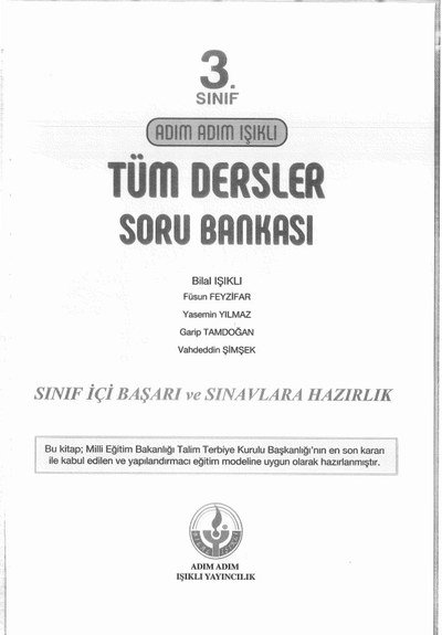 TÜM DERSLER SORU BANKASI Panda Fotokopi & Baskı Merkezi
