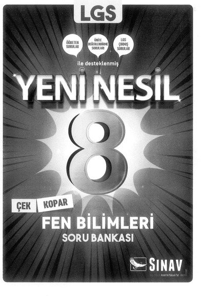 LGS YENİ NESİL FEN BİLİMLERİ SORU BANKASI Panda Fotokopi & Baskı Merkezi