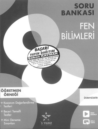 SORU BANKASI FEN BİLİMLERİ Panda Fotokopi & Baskı Merkezi