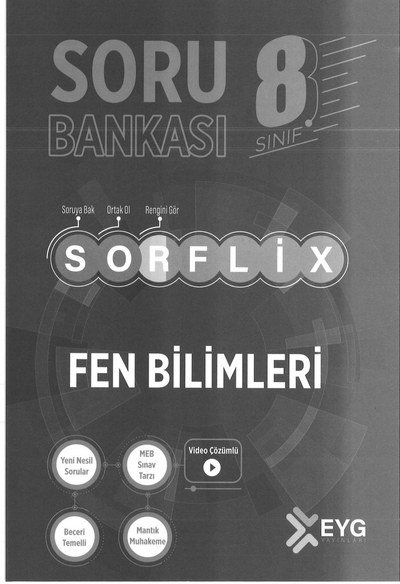 SORU BANKASI SORFLİX FEN BİLİMLERİ Panda Fotokopi & Baskı Merkezi