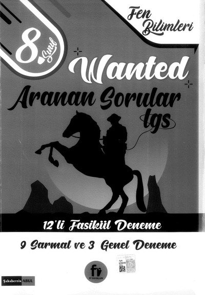 WANTED ARANAN SORULAR LGS 12'Lİ FASİKÜL DENEME Panda Fotokopi & Baskı Merkezi
